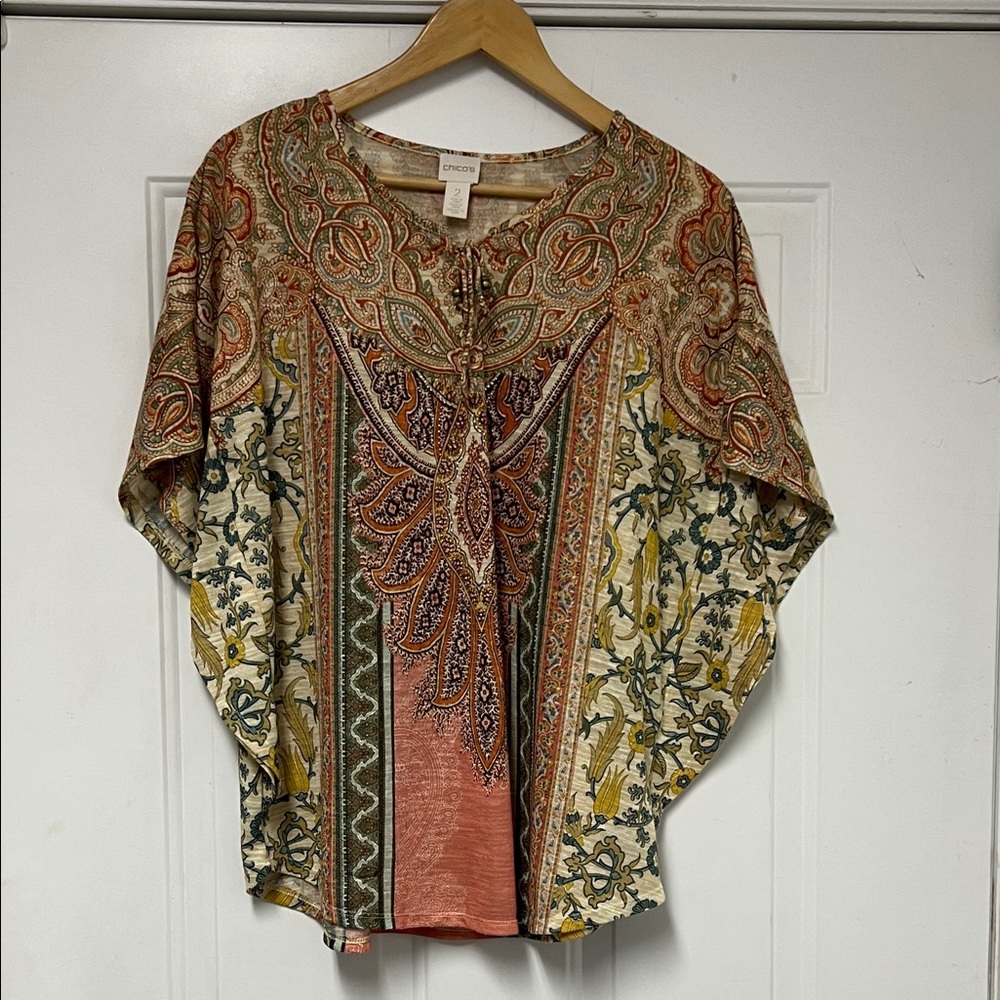 Chico's Paisley Tunic Top